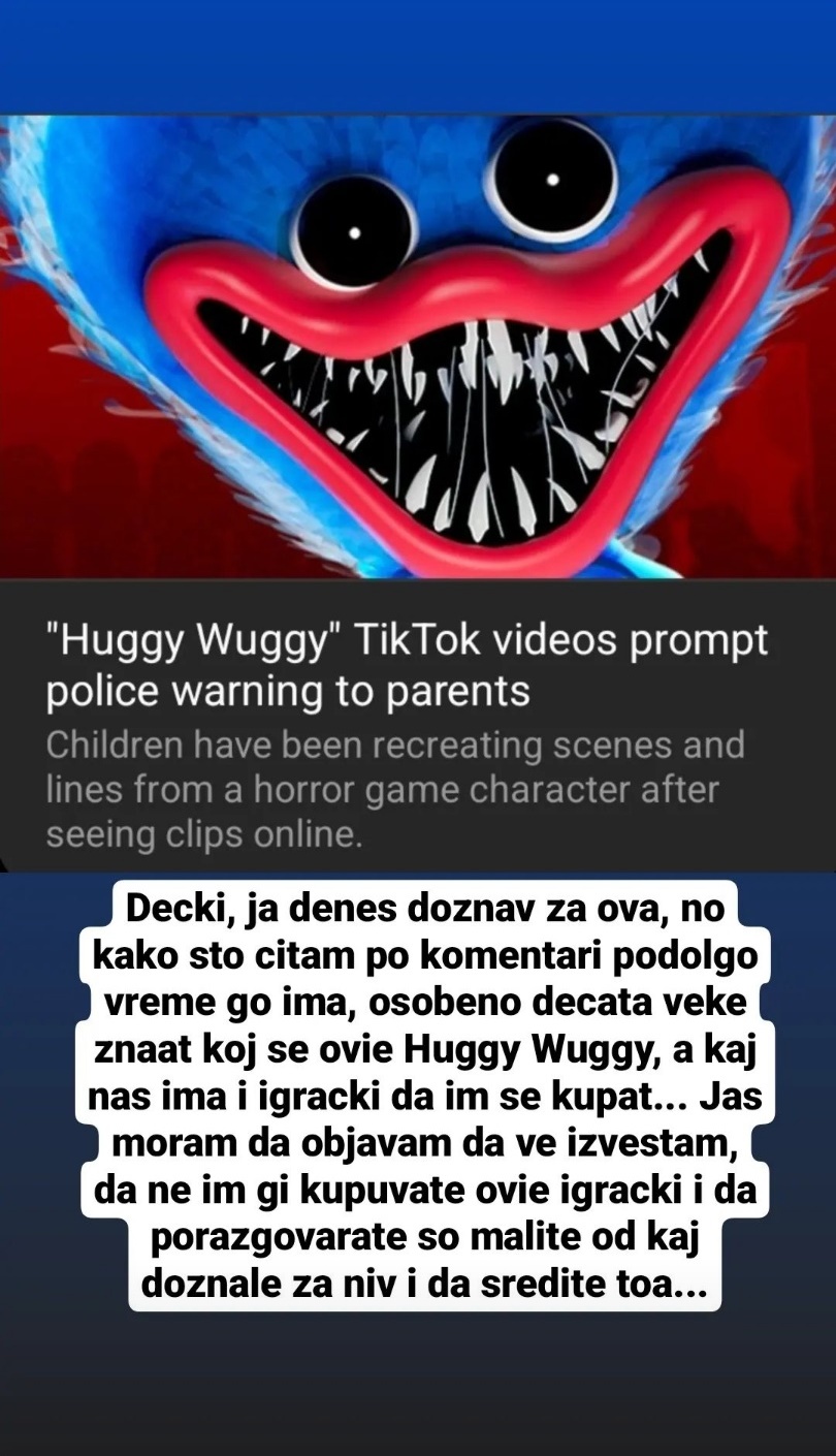 Huggy Wuggy' TikTok Videos Prompt Police Warning to Parents
